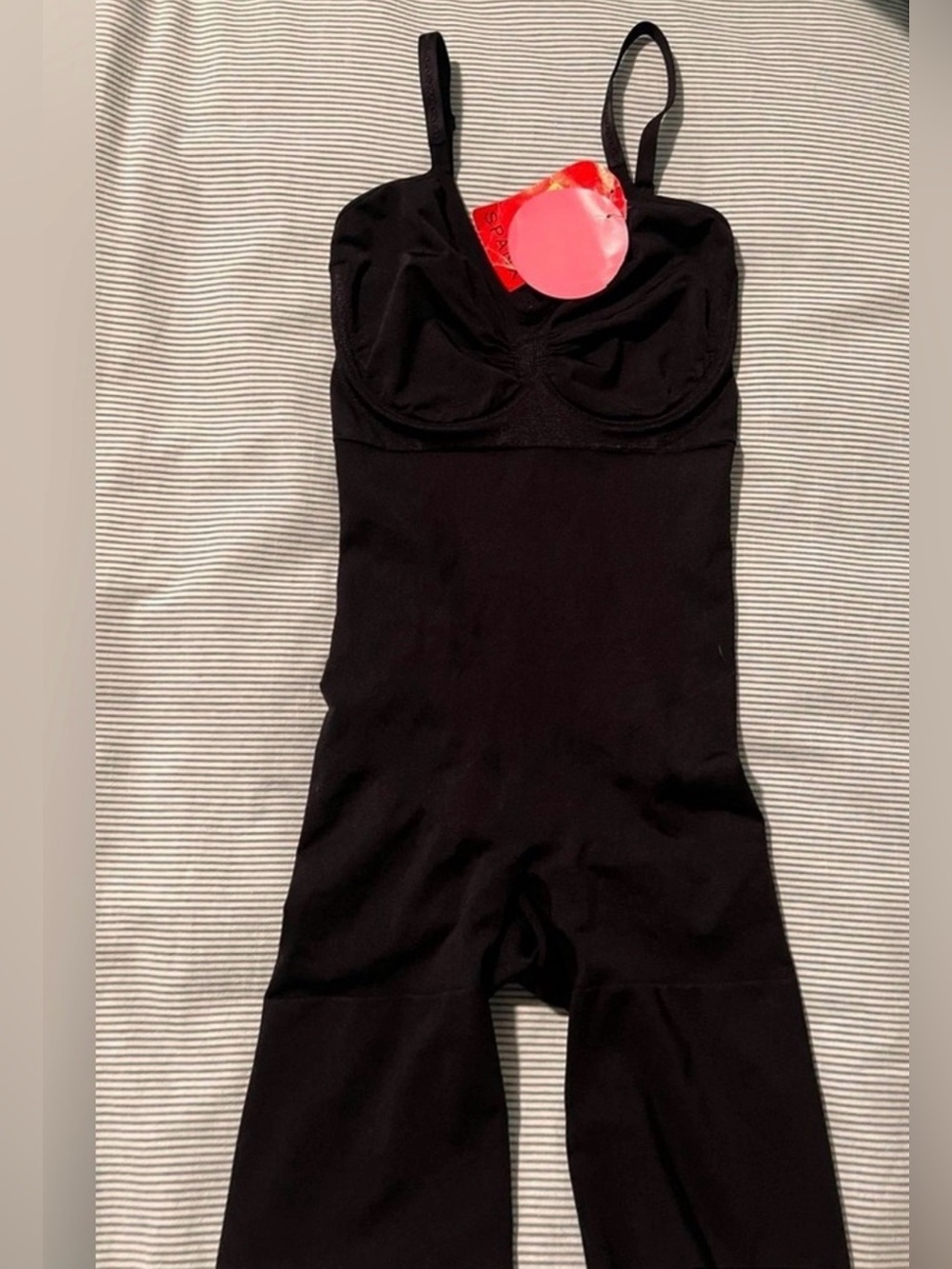 SPANX Black Kids One-Piece Shaping Bodysuit with Adjustable Straps